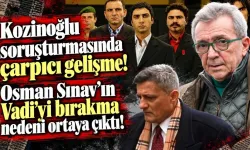 KOZİNOĞLU SORUŞTURMASINDA "KURTLAR VADİSİ" SÜRPRİZİ: Osman Sınav'ın Ayrılık Nedeni İfadelerle Ortaya Çıktı