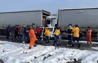Bolu kesiminde zincirleme kaza meydana geldi