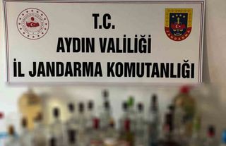 Didim'de jandarmadan sahte alkol baskını