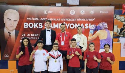 Aydınlı Genç Boksörler Türkiye Şampiyonası’nda zirveye çıktı