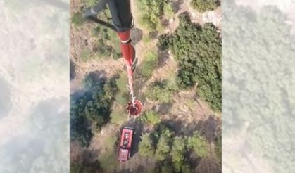 Manisa'da tarım arazisinde çıkan yangın ormana sıçradı