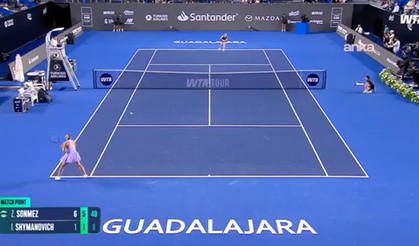 Milli tenisçi Sönmez, Guadalajara Open'da ikinci tura yükseldi