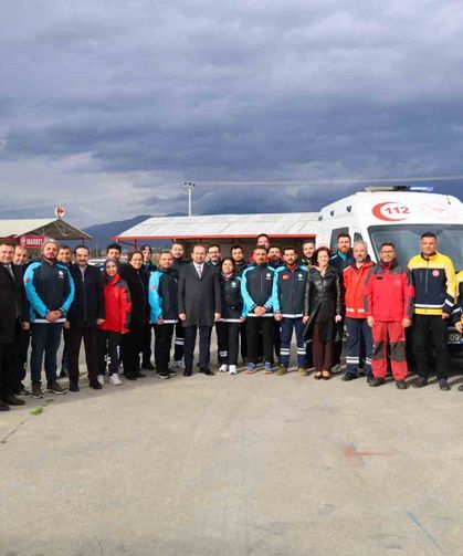 Aydın'da UMKE personeline ambulans sürüş güvenliği eğitimi