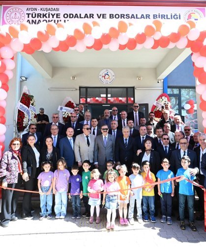 Kuşadası’nda TOBB Anaokulu açıldı