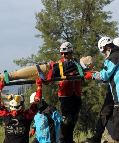 Aydın'da arama kurtarma tatbikatı yapıldı