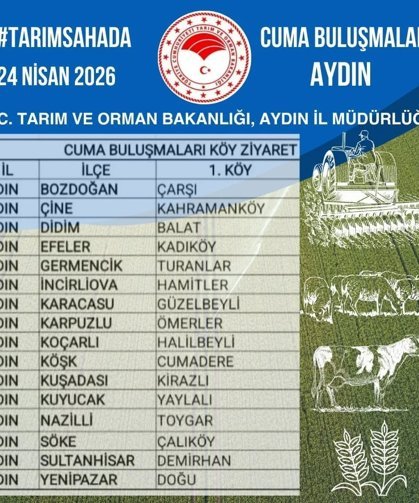 Aydın'da 'Tarım Sahada' buluşmaları sürüyor