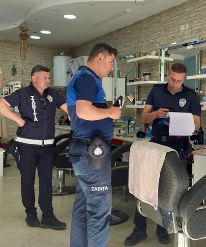 Çine genelinde kuaför ve berber işletmeleri mercek altında