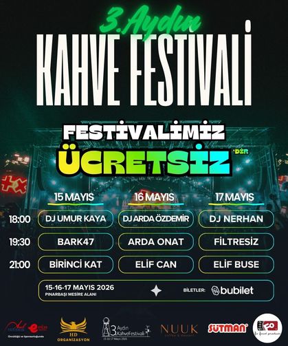 Aydın'da kahve festivali coşkusu başlıyor