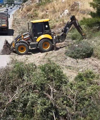 Aydın Orman İşletme'den yangınlara karşı yol kenarı temizliği
