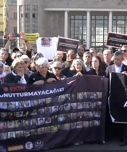 10 Ekim Ankara Gar Katliamı'nda yaşamını yitirenler anıldı