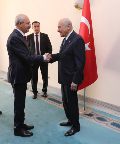 Kılıçdaroğlu ile Bahçeli, TBMM’de görüştü