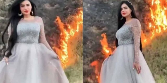Sosyal medya fenomenin TikTok videosu çekmek için orman yangını çıkardı