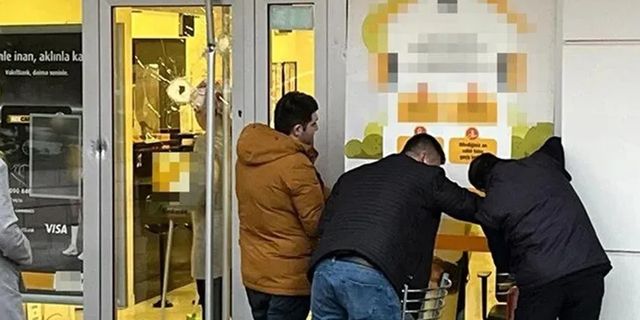 Sinirlendi, banka şubesine ateş açtı