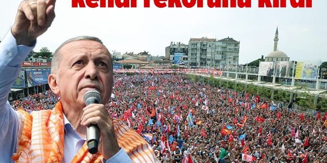 Erdoğan, Aydın'da kendi rekorunu kırdı