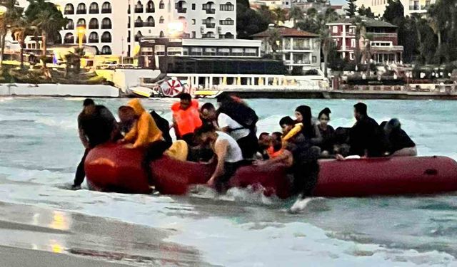 Kadınlar Denizi plajına 30 kaçak göçmen indi! Polis her yerde kaçak göçmenleri arıyor