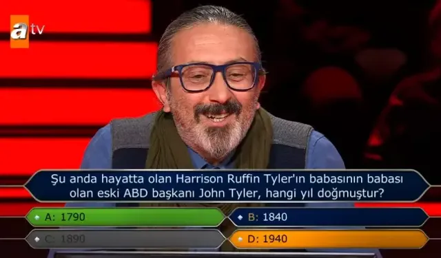 Şu anda hayatta olan Harrison Ruffin Tyler'ın babasının babası olan eski ABD başkanı John Tyler, hangi yıl doğmuştur?
