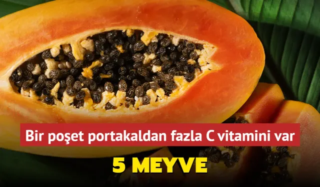 Bir poşet portakaldan fazla C vitamini var! 5 besin, karoten, antioksidan ve retinol deposu