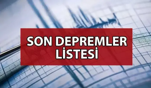 Az önce deprem mi oldu? SON DEPREMLER 21 NİSAN  En son deprem ne zaman ve nerede oldu? AFAD/Kandilli Rasathanesi son dakika son depremler listesi