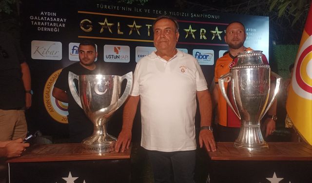 Galatasaray’ın çifte kupası Aydın’a geldi