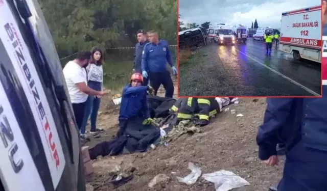 Tur Faciası! Otobüs Şarampole Yuvarlandı: 2 Ölü, 5 Yaralı!