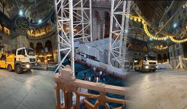 Ayasofya'daki kamyon tartışması