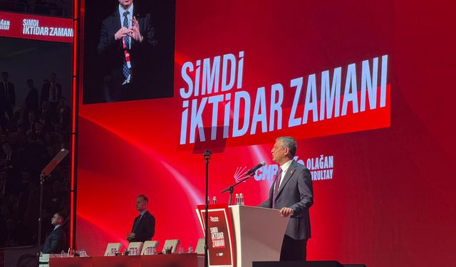 Özgür Özel CHP'nin 39. Olağan Kurultayı'nda söz verdi