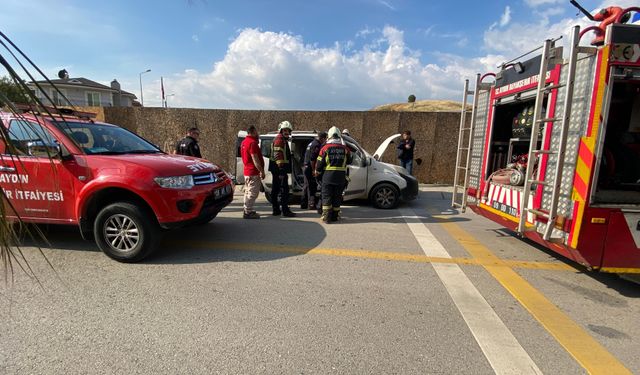 Efeler'de vatandaşların dikkati faciayı önledi