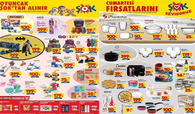 29 Kasım – 2 Aralık 2025 ŞOK kataloğu İle Evlerde Lüks Çağı Başlıyor! Kurutma Makinesi + Su Sebili + Oyuncak Festivali Tek Bir Katalogda!