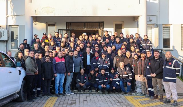 Başkan Yetişkin, çalışma arkadaşlarının yeni yılını kutladı