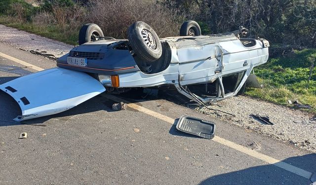 Karacasu’da Otomobil Takla Attı: 5 Yaralı