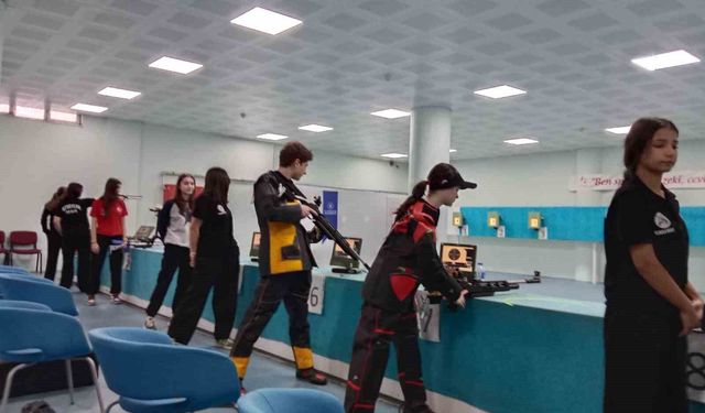 Aydın'da Havalı Silahlar İl Şampiyonası düzenlendi