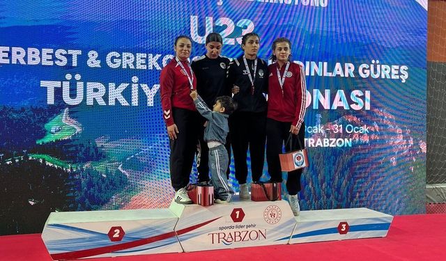 Aydınlı güreşçi, Trabzondan madalyayla döndü