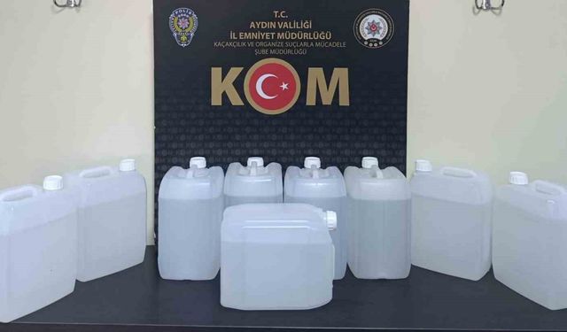 Efeler'de 45 litre etil alkol ele geçirildi