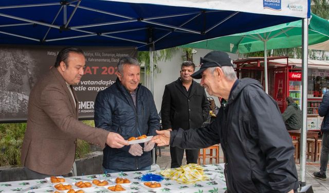 Kuşadası Belediyesi'nden 6 Şubat Deprem Şehitleri İçin Lokma Hayrı