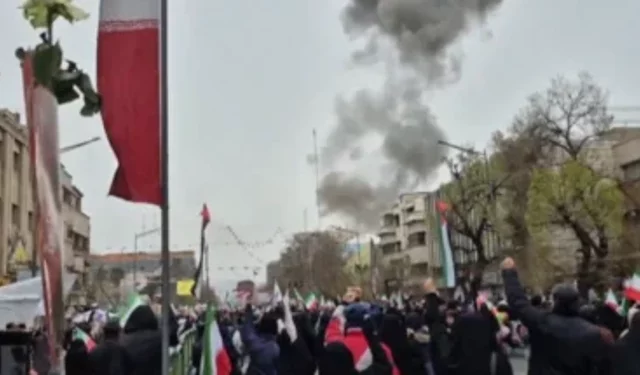 İsrail'den Tahran'daki miting alanı yakınına saldırı