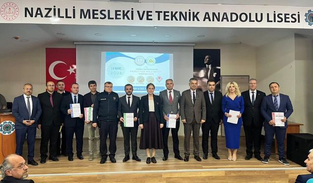 Nazilli’de projeleri ile dereceye giren okullar için ödül töreni düzenlendi