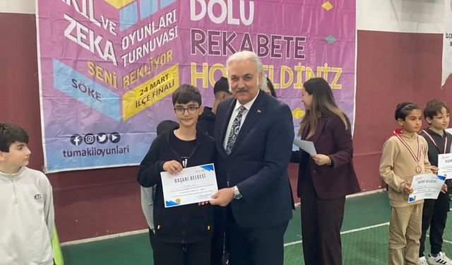 Akıl ve Zeka Oyunları İlçe Turnuvası Söke'de tamamlandı