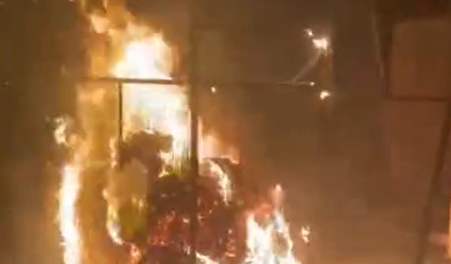 Akaryakıt istasyonunda yangın paniği: Facianın eşiğinden dönüldü