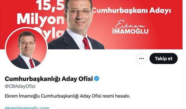 Cumhurbaşkanlığı Aday Ofisi hesabına engelleme kararı