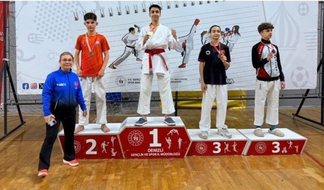 Aydınlı sporcular Denizli'den dereceyle döndü