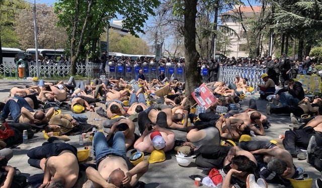 Madencilerin açlık grevi 6. gününde