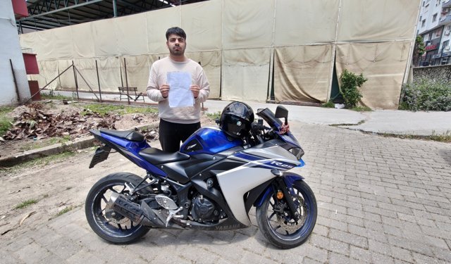 Efeler'de motosikletini 5 dakika emanet etti, 200 bin TL ceza yedi