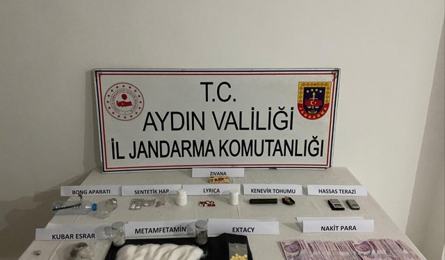 Germencik'te narkotik baskını: 5 gözaltı