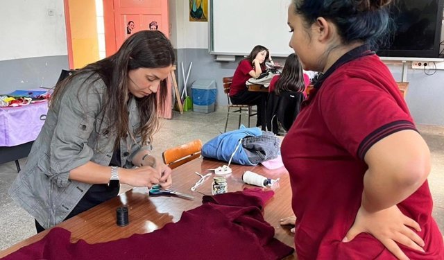 Atça'da atıklar sanata dönüştü