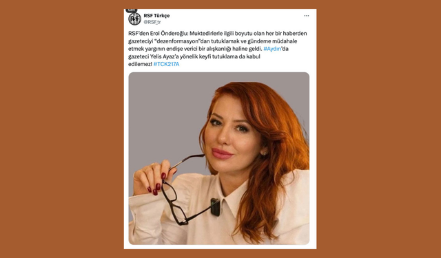 Sınır Tanımayan Gazeteciler: Yelis Ayaz’ın tutuklanması kabul edilemez!