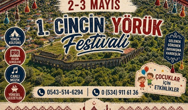 1. Cincin Yörük Festivali başlıyor