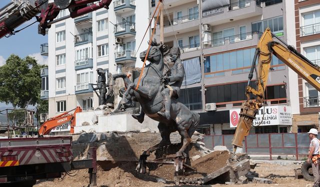 İncirliova'nın simgesi geçici olarak yerinden alındı