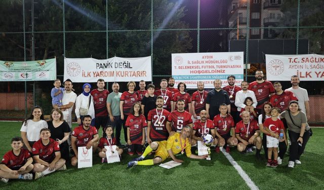 Aydın’da sağlık çalışanlarının futbol heyecanı sona erdi