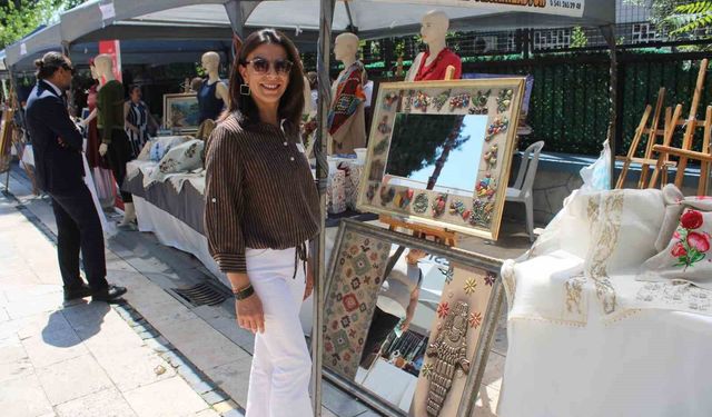 Aydın'da kirpi oku ile sanat dikkat çekiyor