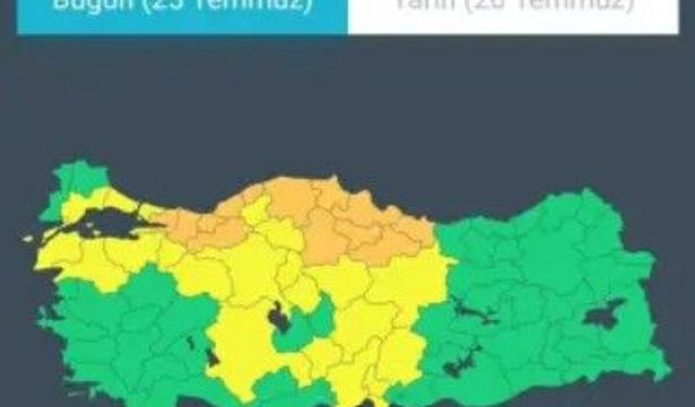 AFAD’dan 35 il için meteorolojik uyarı!